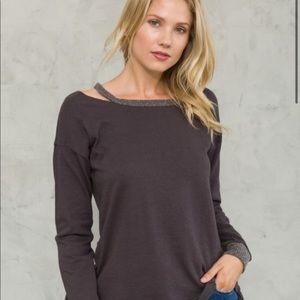 Side Tie Long Sleeve Top